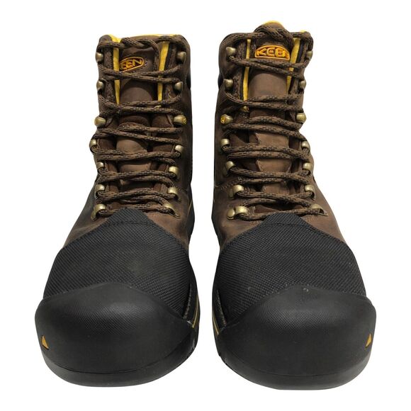 Keen ASTM F2413-11 MEN SZ US 9 EE  Waterproof Leather Hiking Steel toes boots main image 6